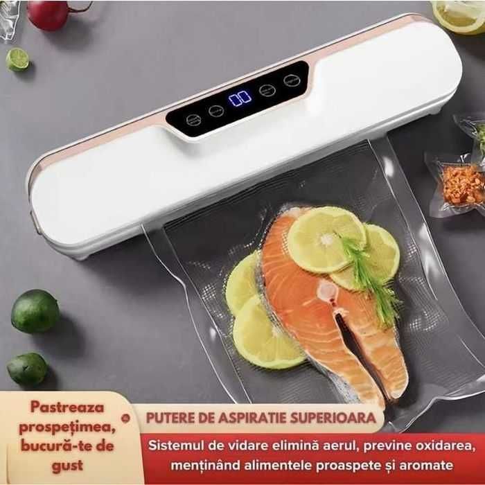 Aparat de vidat alimente,10pungi Incluse,sigilare rapida eficienta,nou