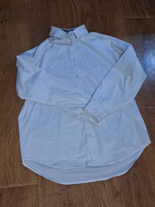 рубашка унисекс, белая