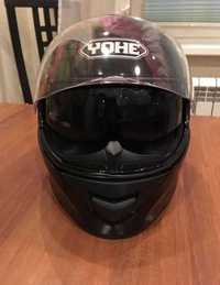 Новый мото шлем фирменный  YOHE отличного качества