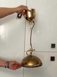 Vintage lampa, pendul cupru