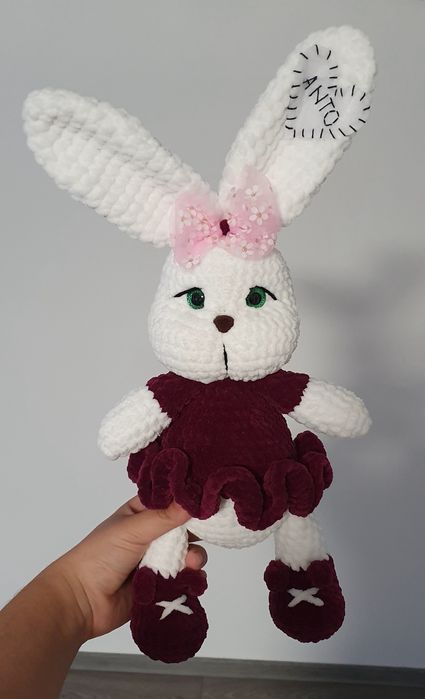 Jucarii crosetate, fir catifea, handmade, personalizate