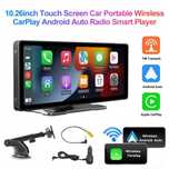 Мултимедия за кола 10.26 с DVR Безжична Apple Carplay и Android Autо
