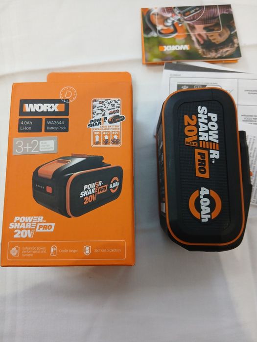 Acumulator Worx 20V/ 4.0 Ah