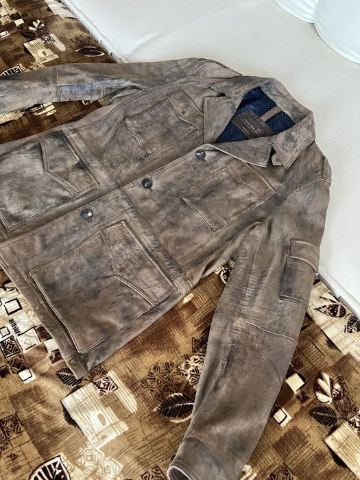 Geaca de piele Massimo Dutti