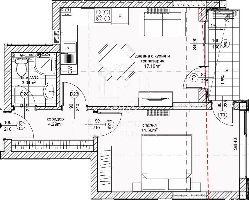 Продава се Двустаен апартамент в Варна, Възраждане 1 - 58 кв.м за 2150 €/кв.м - Снимка #8