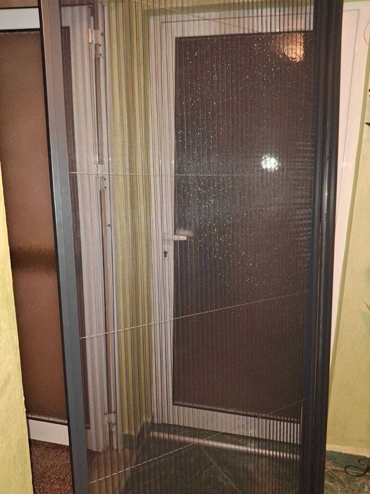 НОВ комарник плисе, цвят Антрацит, размер - ширина-98, височина-233