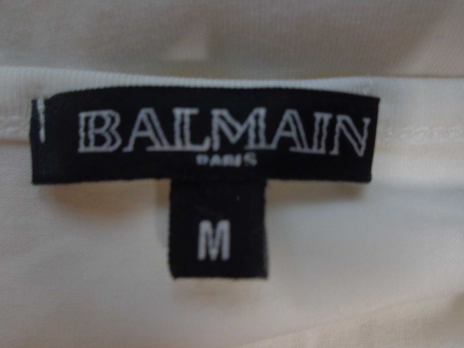 Top Balmain  alb  nasturi aurii marimea M