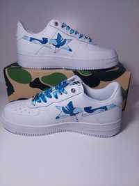 Bape Sta Low White ABC Camo Blue