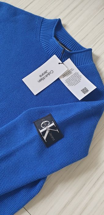 Calvin Klein Cotton / Knit / S НОВО! ОРИГИНАЛ! Мъжки Памучен Пуловер!