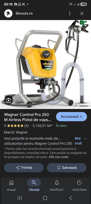 Pompa zugravit,lavabil Wagner Control pro 250 M