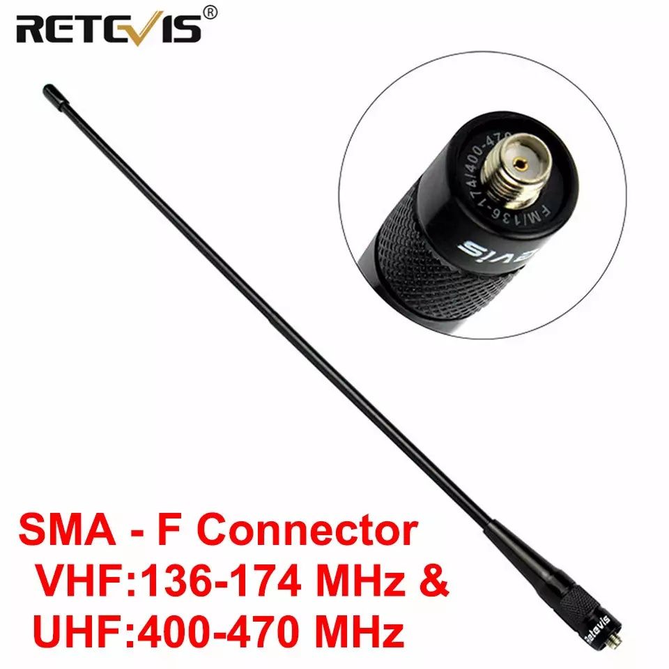 Retevis антенна для рации SMA-F VHF UHF RHD 771 оригинал