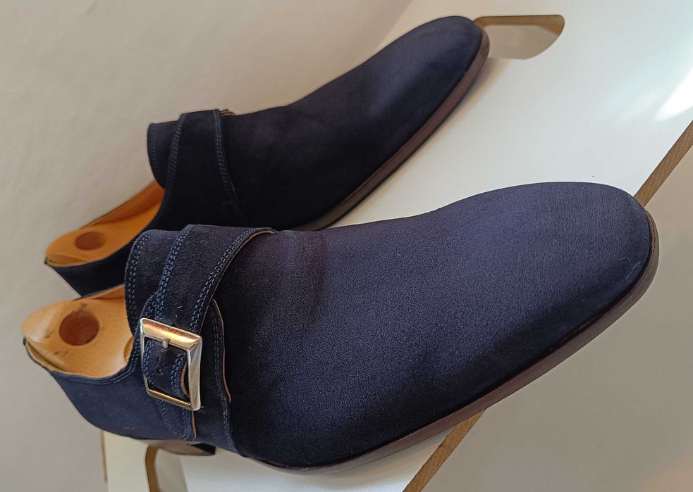 Pantofi de lux 45 45.5 46 monk GREVE NOI lucrati manual piele naturala