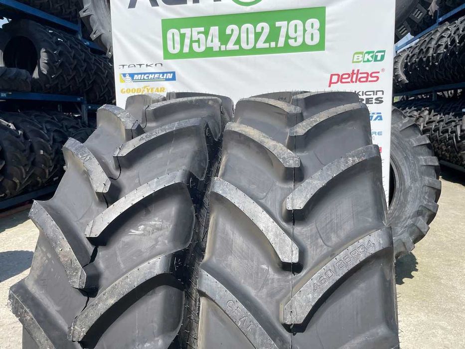 Cauciucuri noi radiale 460/85R34 pentru tractor spate marca CEAT