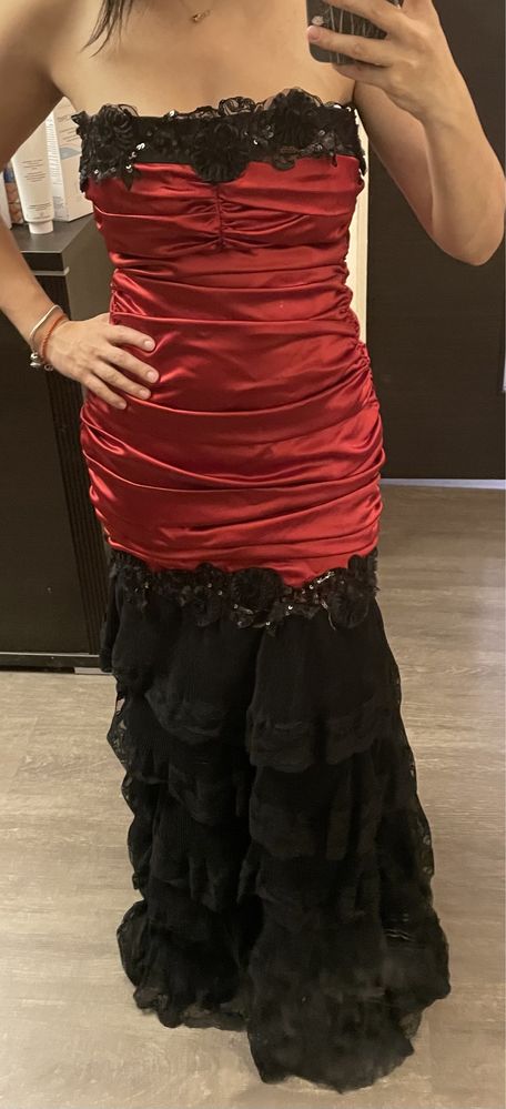 Красное платье испанка