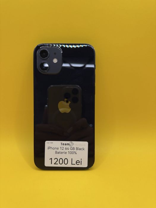 iPhone 12 64GB Black Baterie 100%