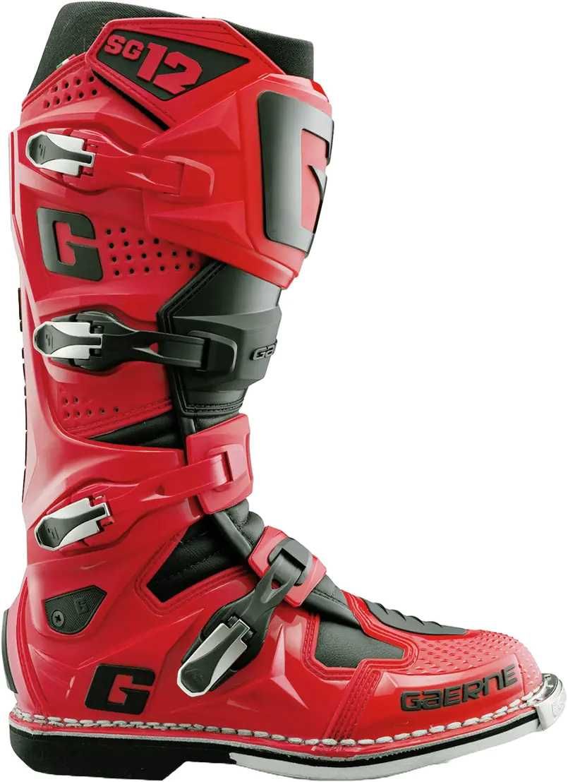 Ботуши Gaernе SG12 Red Black мото крос мотори