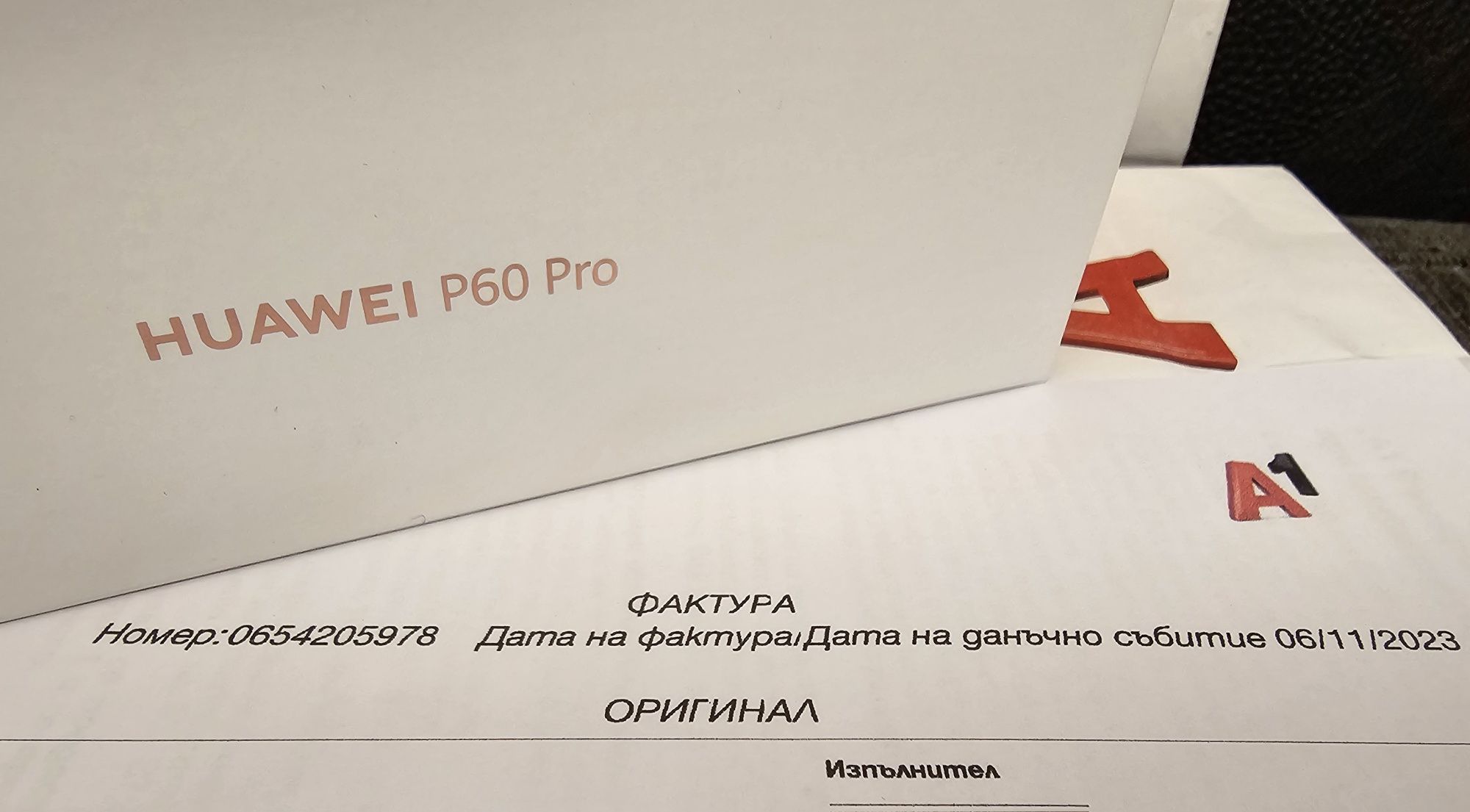 КАТО НОВ 256GB Huawei P60 Pro 8GB Гаранция A1 2025г. Black / Черен