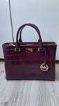 Poseta Michael Kors , burgundi , model piele croco