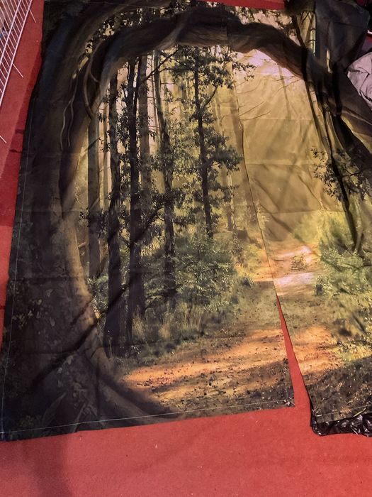 Draperie verde cu natura