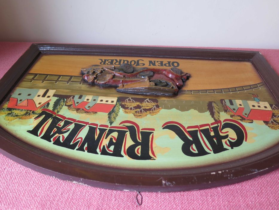 Стара табела , релефно пано
картина Car Rental