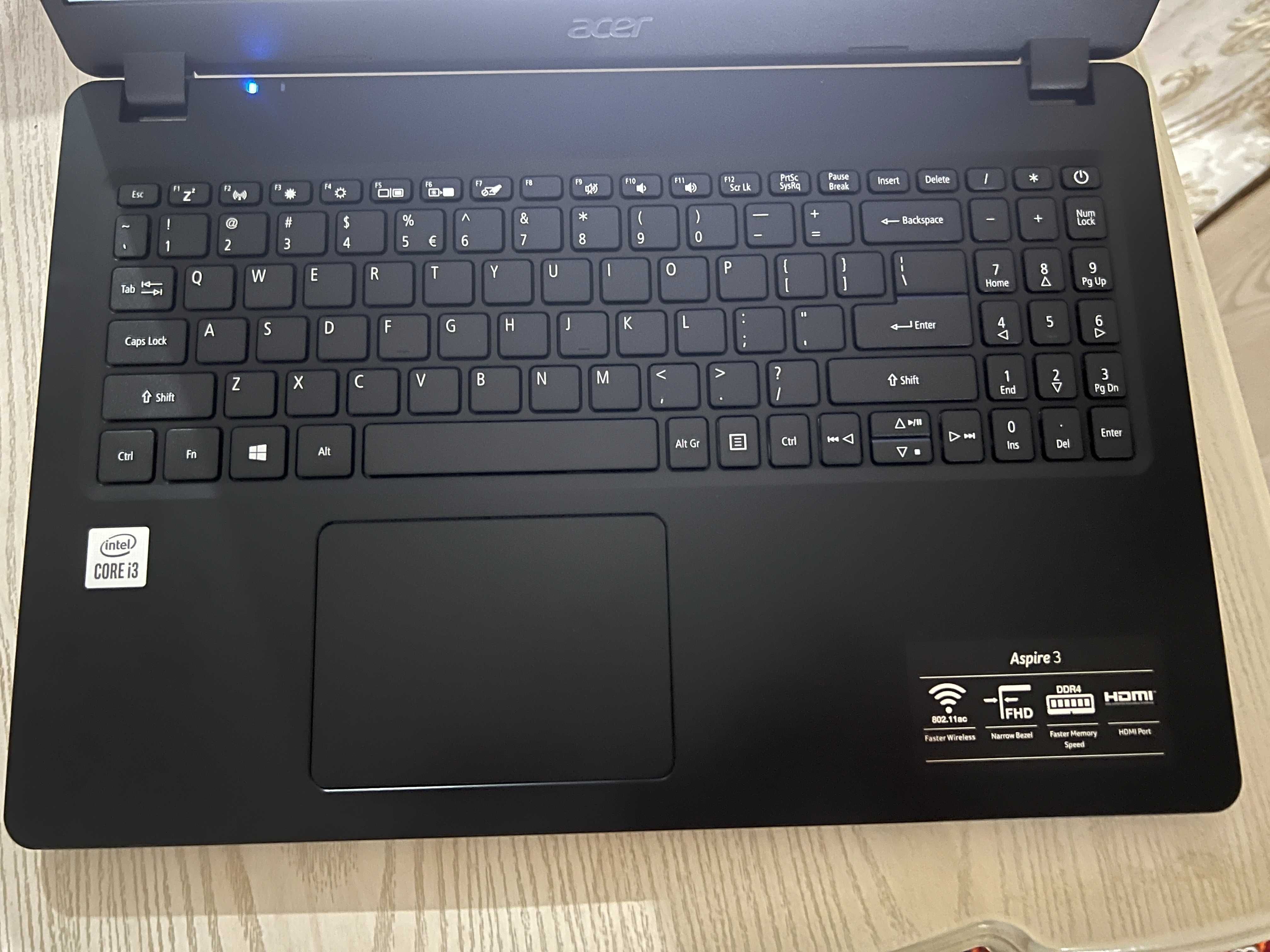 Notebook acer core i3 aspire 3