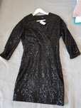 Rochie eleganta cu paiete negre  mărimea 38