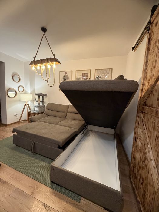 urgent-Canapea extensibila Mobexpert, functie pat + lada de depozitare