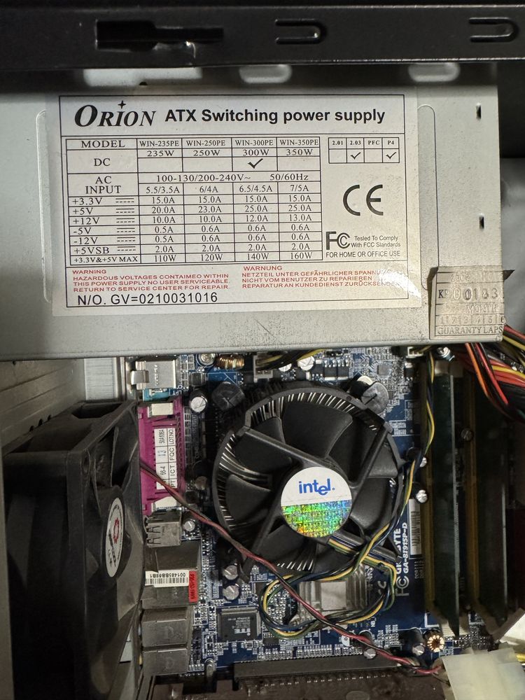 Рабочий компьютер intel pentium, Nvidia geforce 6600.