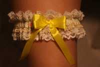 Jartiera mireasa NOUA hand made 100% in Romania Bridal garter