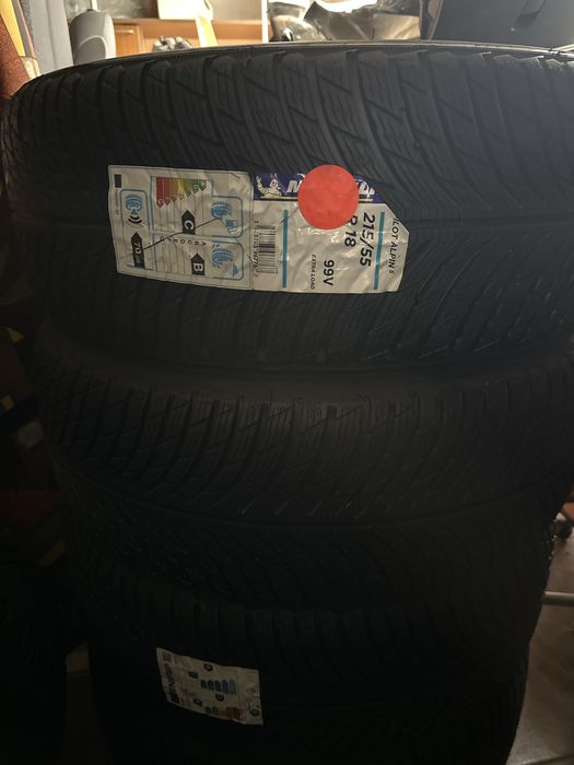 4бр.нови гуми Michelin Pilot Alpin 5 215/55/18 99V