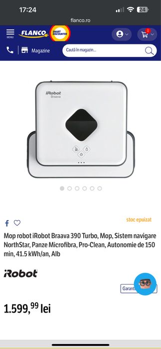 Irobot Braava 390 Turbo