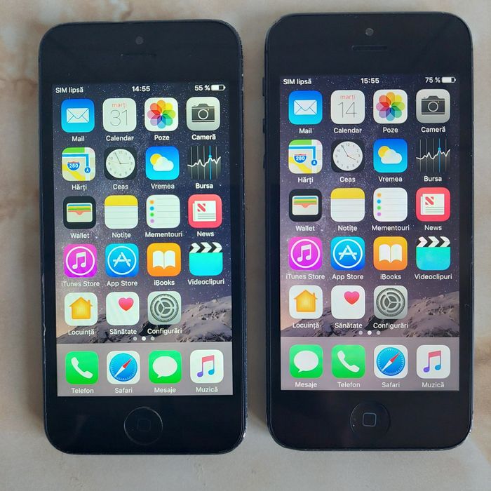 Vând 2x Apple iPhone 5 Neverlocked cu câte un defect //poze reale