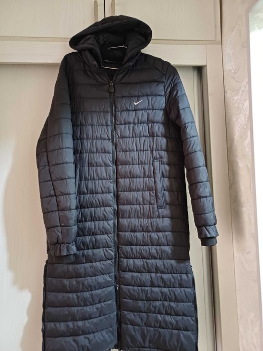 Молодежный длинный куртка пальто размер 46.