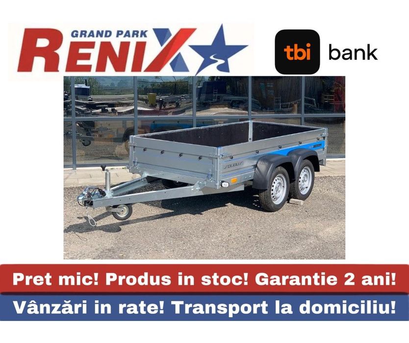 Faro SOLIDUS 263/125 Remorca auto 750kg Faro Solidus 2axe cu/fara prelata 263/125/35 H1100