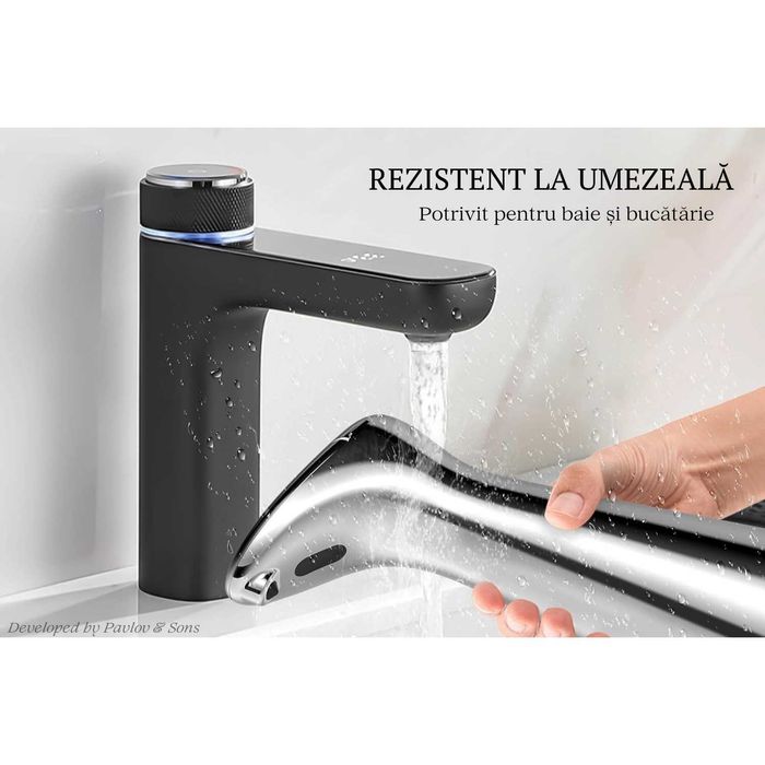 Dozator Automat de Sapun Lichid, cu Senzor Inteligent Touchless