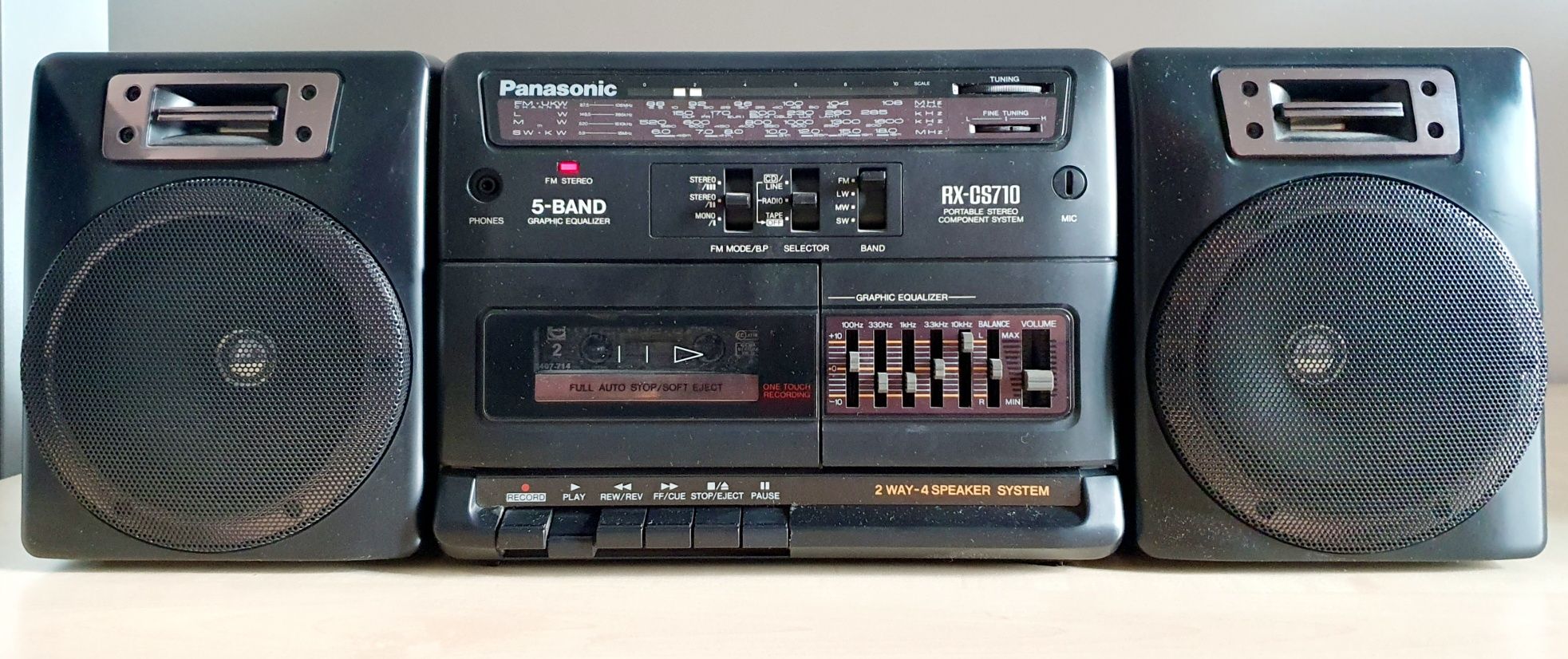 RX CS710 Panasonic boombox ghettoblaster casetofon