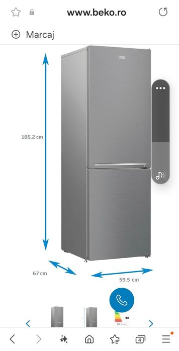 Beko combina frigorifica