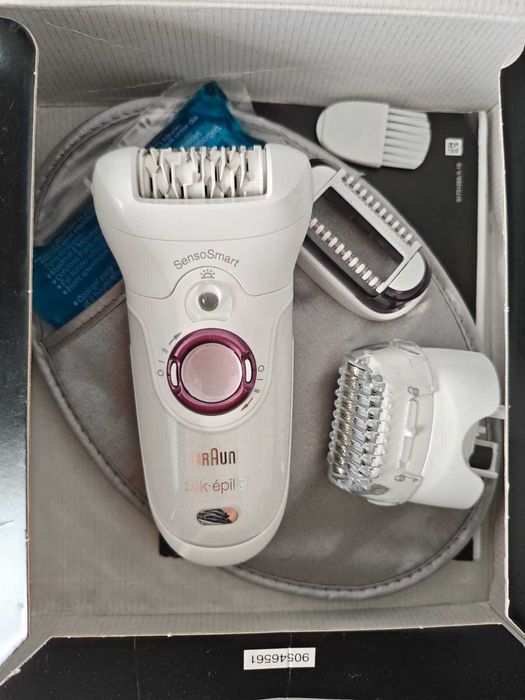 Epilator Braun Silk-epil 9 9-000 Wet & Dry, MicroGrip, Smart Light
