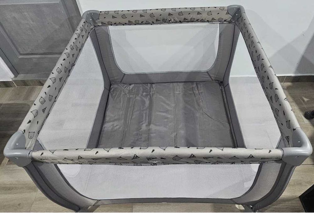 Tarc joaca/Patut pliabil Hauck Sleep N Play SQ – Nordic Grey, ca nou