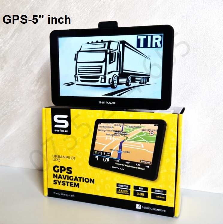 GPS - Navigatie SERIOUX 5"UrbanPilot,Truck,TIR,Camion,Auto. Garantie