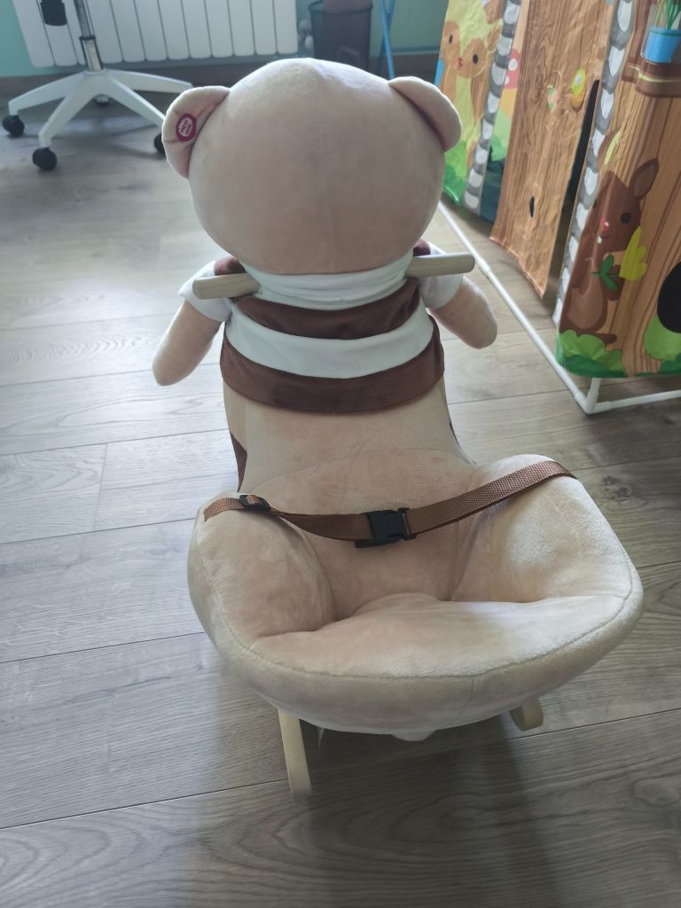 Плюшена детска люлка мечка Moni toys
