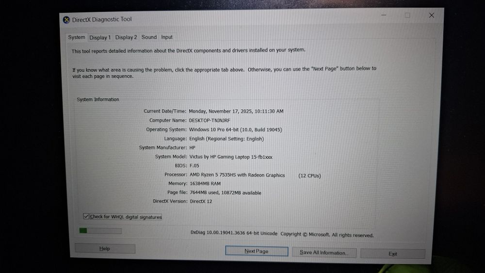 Laptop GAMING TOP 2025 Hp Victus Ryzen 5 7535HS Nvidia RTX 2050 4GB!