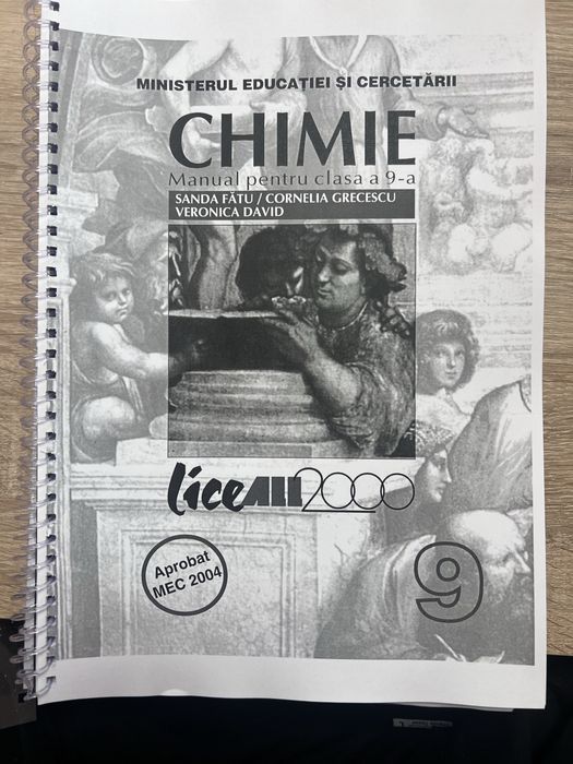 Manual de chimie clasa a X-a