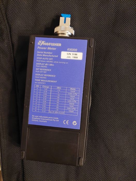 Kingfisher KI6000 tester fibra optica Fujikura Sumitomo Fitel