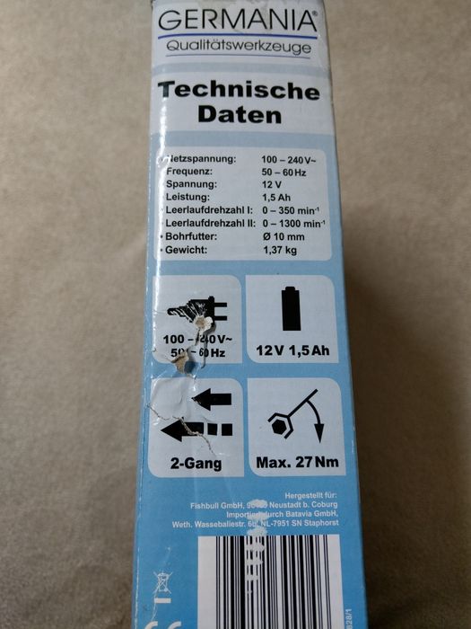 Bormasina li-ion Akku Schrauber