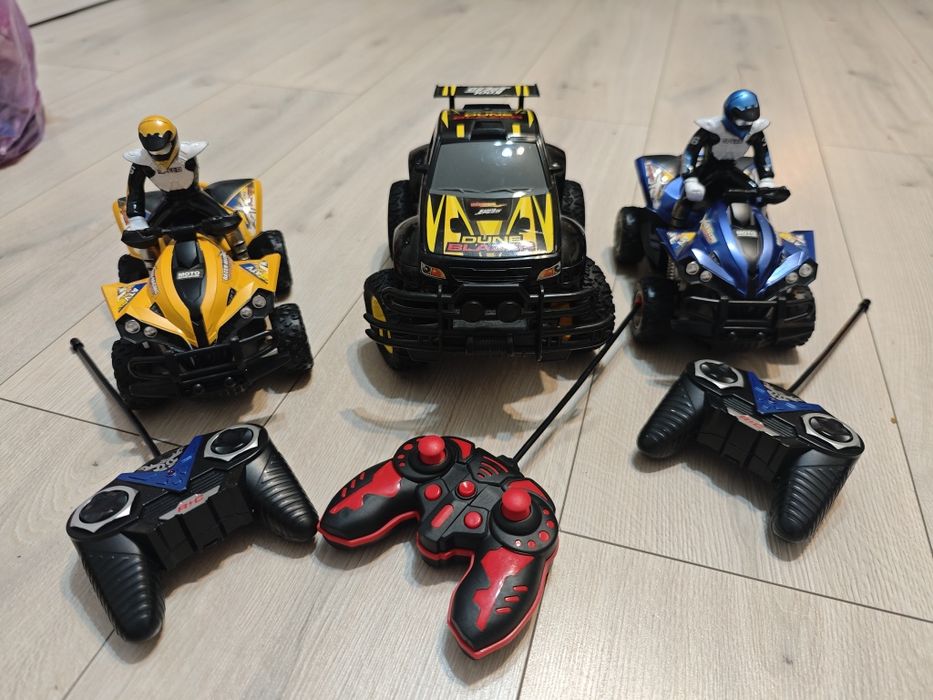 Lot masina electronica cu telecomanda si motociclete / ATV cu sofer