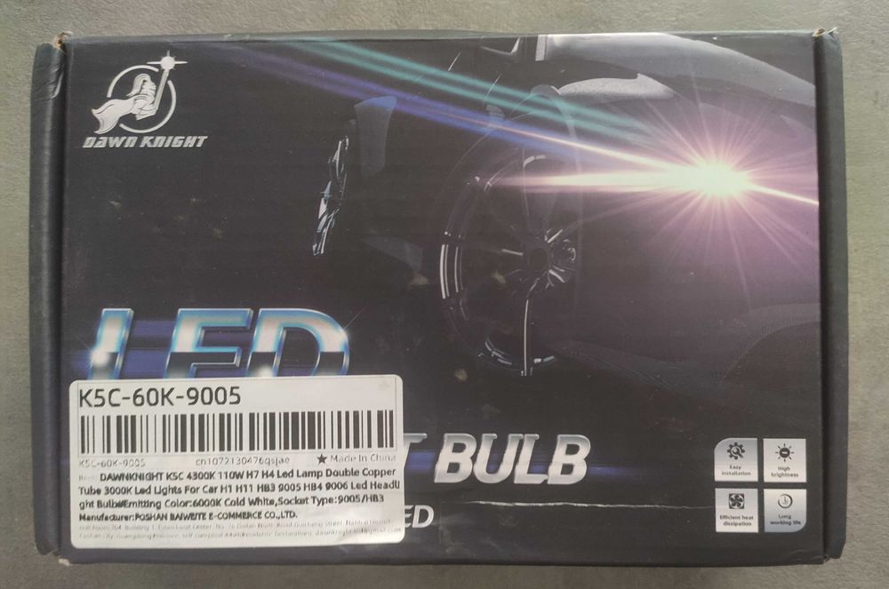 LED фарове HB3 6000K Dawnknight