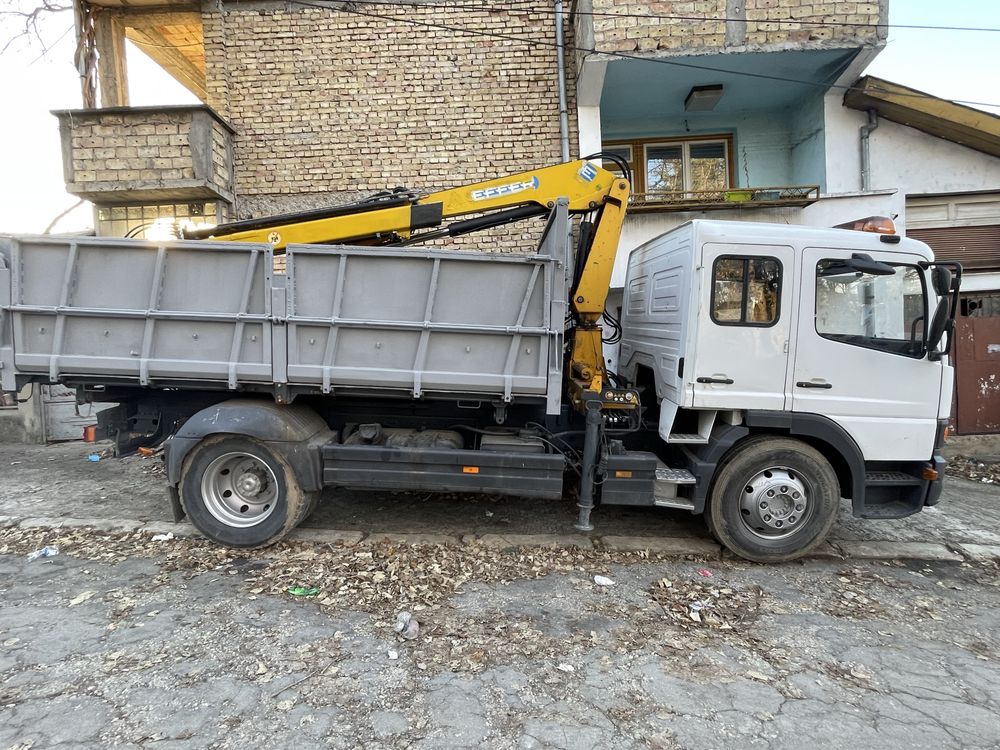 Mercedes 1218 Кран Самосвал