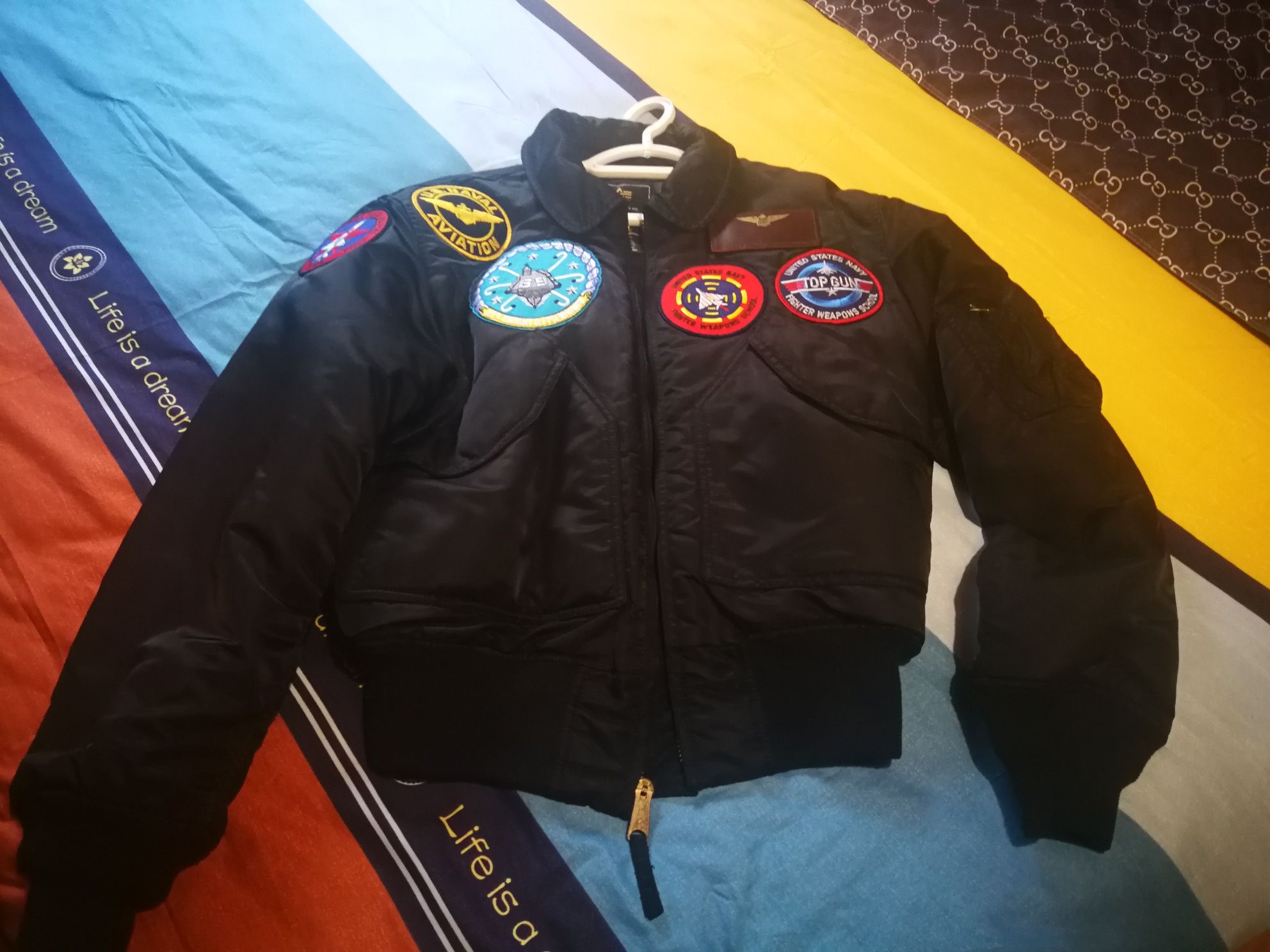 Geaca Pilot Aviator(Top Gun) Aniversară Alpha Industrie