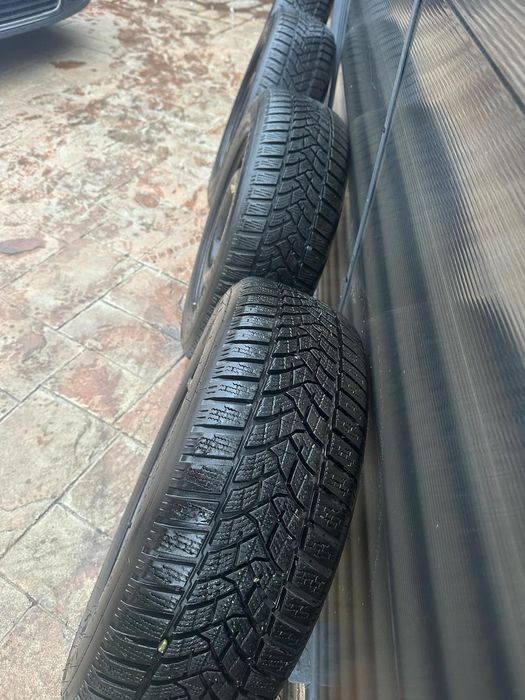 Vând set roti iarna 195/65/15 cu Jante otel  5x112 pe 15"